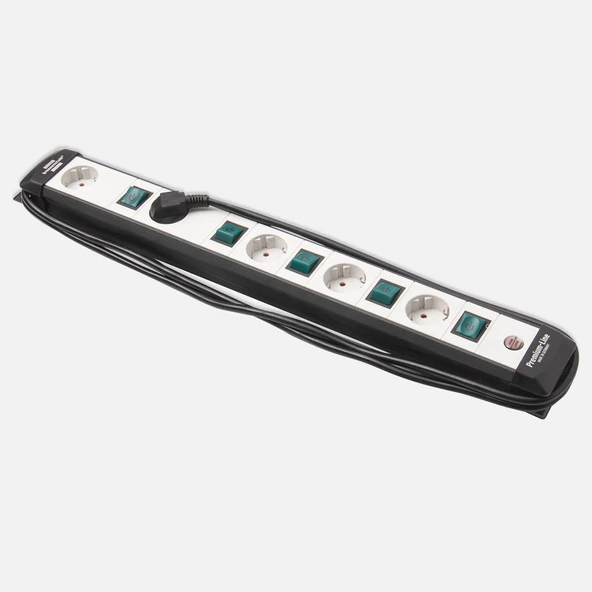 Brennenstuhl Premium Line 5' li Anahtarlı Priz 3x1,5mm  3m ürün görseli 1