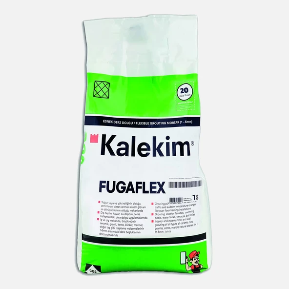 Kalekim 2313-1Kg Fugaflex(1-6)Siyah (8'li Paket) ürün görseli 1