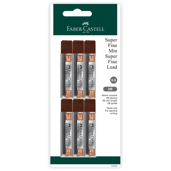 Faber Castell Bls Super Fine Min 6'lı 0.5 60 Mm (8'li Paket) ürün görseli 1