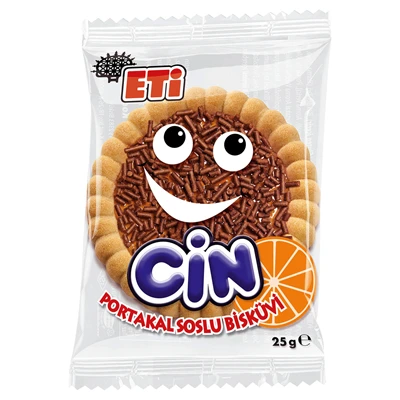ETİ Cin Bisküvi 36 X 25 G Portakal (8'li Paket) ürün görseli 1