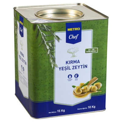 METRO Chef Kırma Yeşil Zeytin 10 Kg 201-230 ürün görseli 1