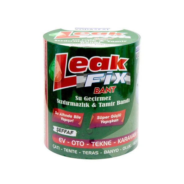 Vodaseal Leak Fix Yama Bandı Şeffaf 100MMx150CM (6'li Paket) ürün görseli 1