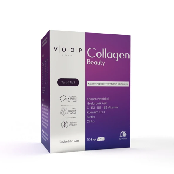 Voop Collagen Beauty 5500 Mg Nar Aroma.10 Saşe X 7 G (6'li Paket) ürün görseli 1