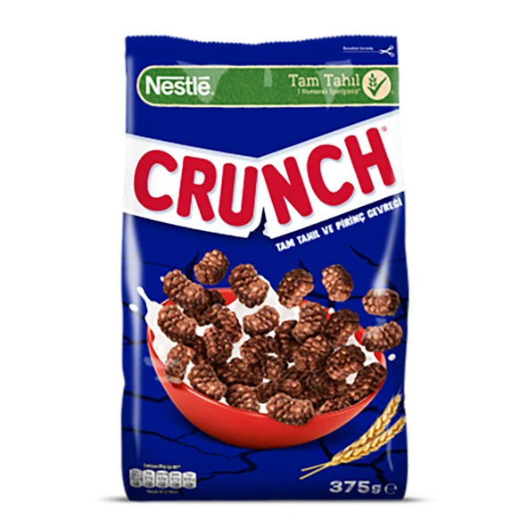 Nestle Crunch Tam Tahıl ve Pirinç Gevreği 375 G (8'li Paket) ürün görseli 1
