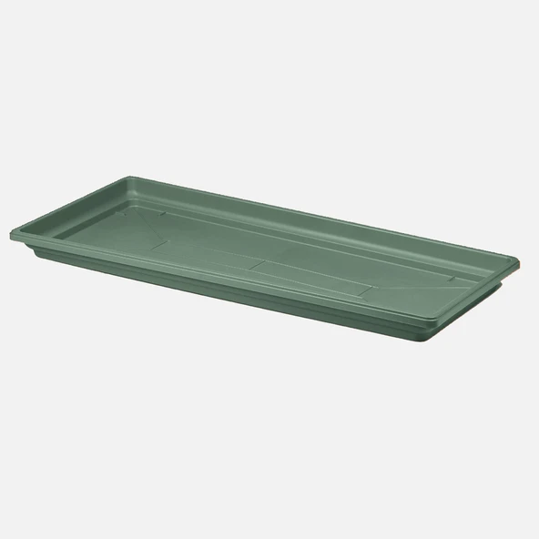 Üçsan Balkon Saksı Tabağı Yeşil (S-336İçin) 105lt (2'li Paket) ürün görseli 1