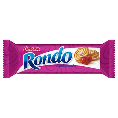 ÜLKER Rondo Bisküvi 24*61G Çilek (5'li Paket) ürün görseli 1