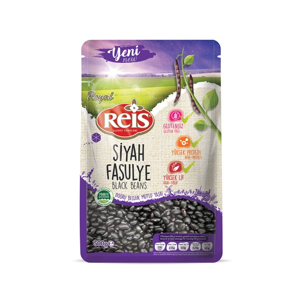 Reis Royal Siyah Fasulye 500 G (7'li Paket) ürün görseli 1