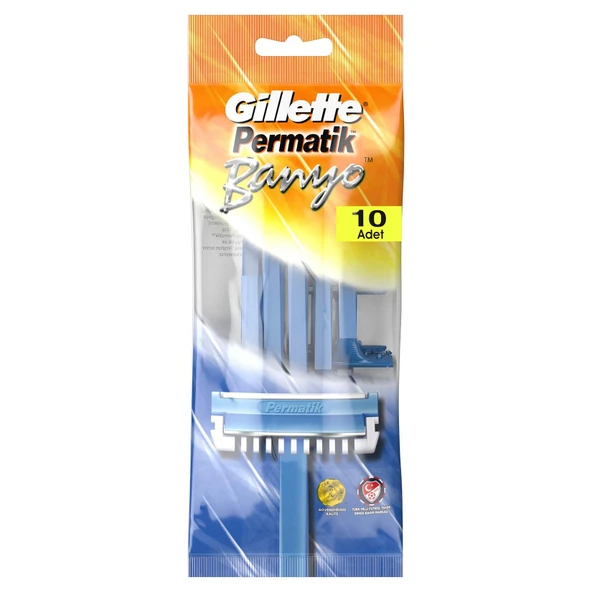 Gillette Permatik Banyo Kullan At Tıraş Bıçağı 10 Adet (8'li Paket) ürün görseli 1