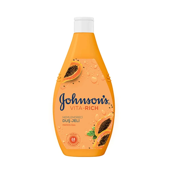 Johnson's Vıta-Rıch Papaya Özlü Nemlendirici Duş Jeli 400 Ml (5'li Paket) ürün görseli 1