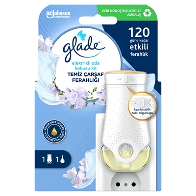 glade Elektrikli Oda Kokusu 20 Ml Temiz Çarşaf Ferahlığı (4'li Paket) ürün görseli 1