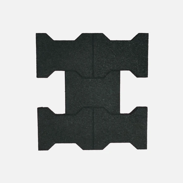 Park World 50X50X2 Karo Kauçuk Beşli Kilit Parke Koyu Yeşil (6'li Paket) ürün görseli 1