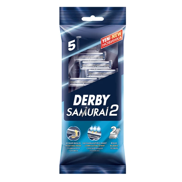Derby Samurai Klasik 2 Poşet 5'Li (8'li Paket) ürün görseli 1