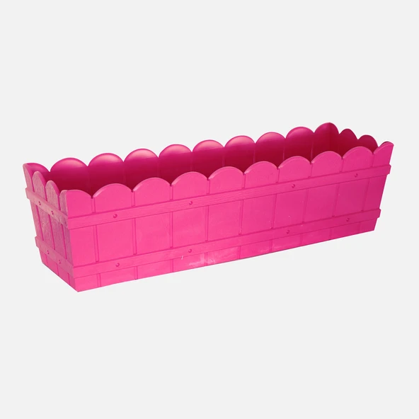 Özlider Balkon Saksı Dikdörtgen Pembe (8'li Paket) ürün görseli 1