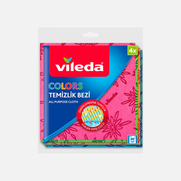 Vileda Colors 4'lü Temizlik Bezi (8'li Paket) ürün görseli 1