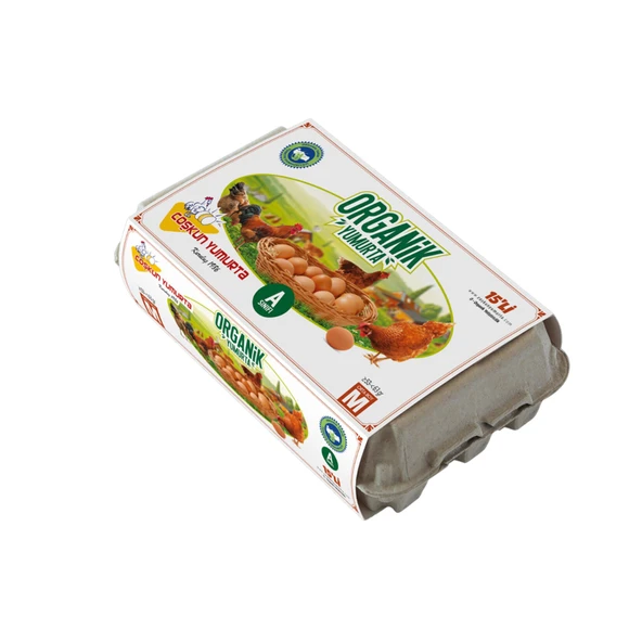 Coskun Organik M Boy Yumurta 15'li (53-63 G) (6'li Paket) ürün görseli 1