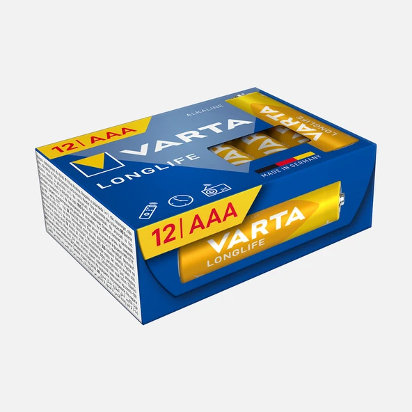 Varta Longlife AAA Cube 12 Alkain Pil (2'li Paket) ürün görseli 1