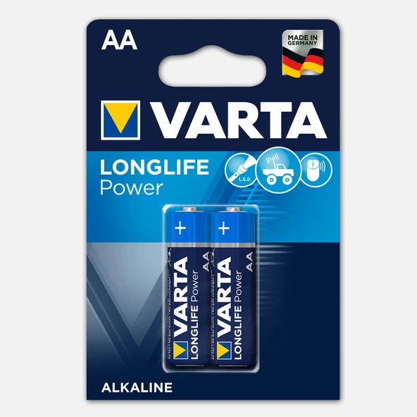 Varta Longlife Power 2 AA Alkalin Pil (7'li Paket) ürün görseli 1