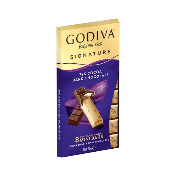 Godiva Signature Bitter Çikolata %72 Kakao 90 G (5'li Paket) ürün görseli 1