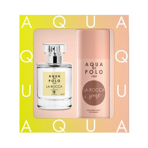 Aqua Di Polo La Rocca Parfüm 50 Ml + Sense Deodorant 150 Ml (3'li Paket) ürün görseli 1