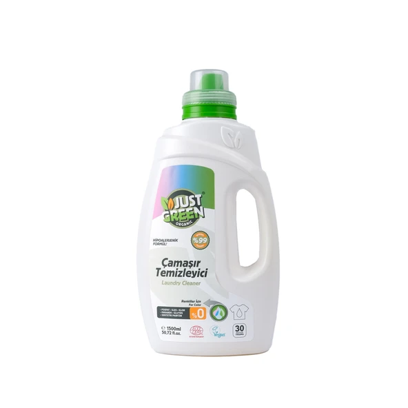 Just Green Organik Çamaşır Deterjanı Renkliler (3'li Paket) ürün görseli 1