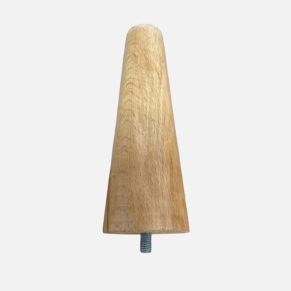 Dreamax M8 Ahşap Konik 15cm Natural Ayak (4'li Paket) ürün görseli 1