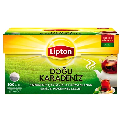 Lipton Doğu Karadeniz Demlik Poşet Çay 100*3,2G (5'li Paket) ürün görseli 1