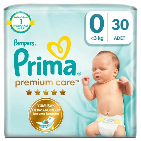 Prima Premium Care Prematüre 0-3 Kg 30 Adet (5'li Paket) ürün görseli 1