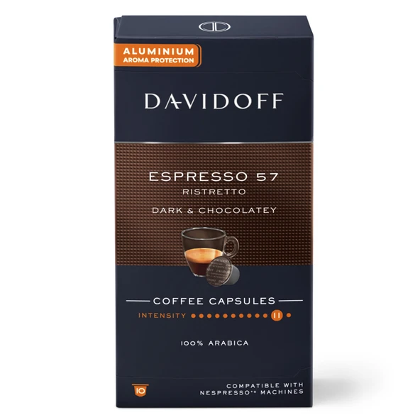Davidoff Espresso 57 Ristretto Kapsül Kahve 10'lu 55 G (4'li Paket) ürün görseli 1