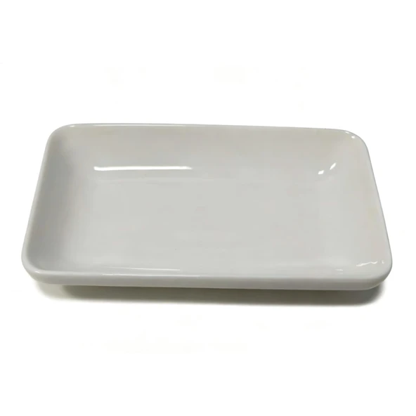 Touch Me Porselen Dikdörtgen Servis Tabağı 19 x 12 x 3 Cm (7'li Paket) ürün görseli 1