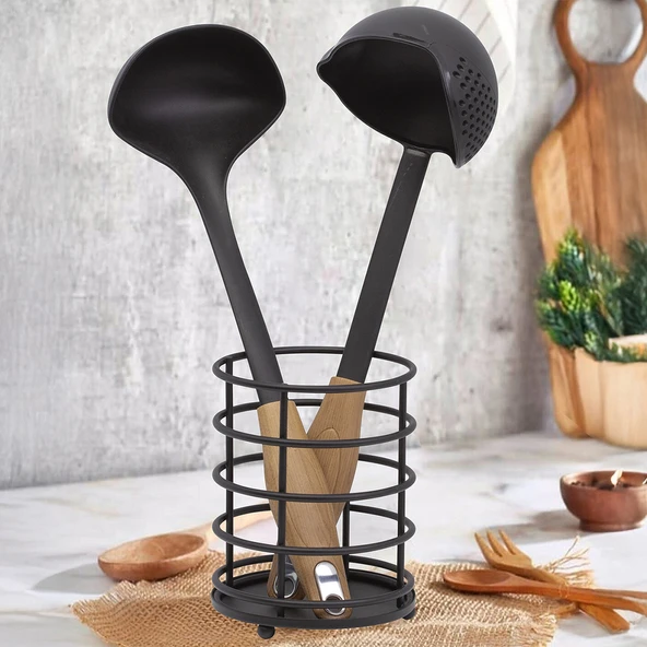 Okyanus Home Spiral Kaşıklık Siyah (4'li Paket) ürün görseli 1