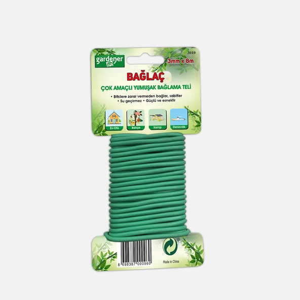 Gardener Bağlaç Çok Amaçlı Yumuşak Bağlama Teli (3'li Paket) ürün görseli 1