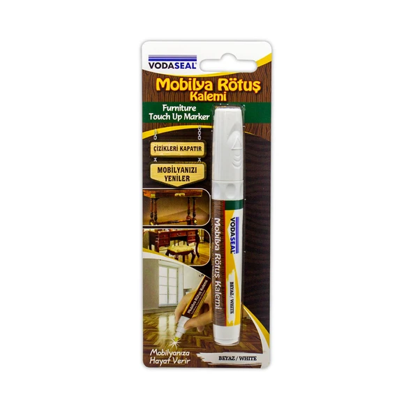 Vodaseal Mobilya Rötüş Kalemi Beyaz (8'li Paket) ürün görseli 1