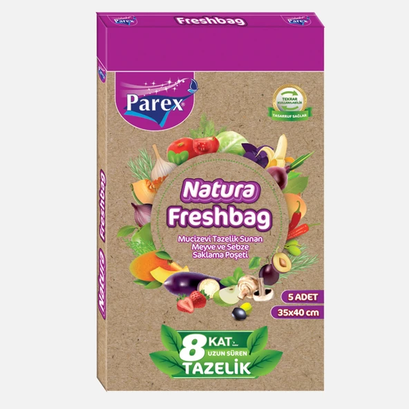Parex Natura Freshbag 5'li Poşet (8'li Paket) ürün görseli 1