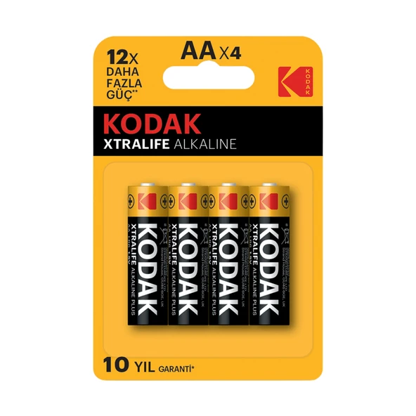 Kodak Xtralife Alkalin Kalem Pil Blister AA 4'lü (7'li Paket) ürün görseli 1