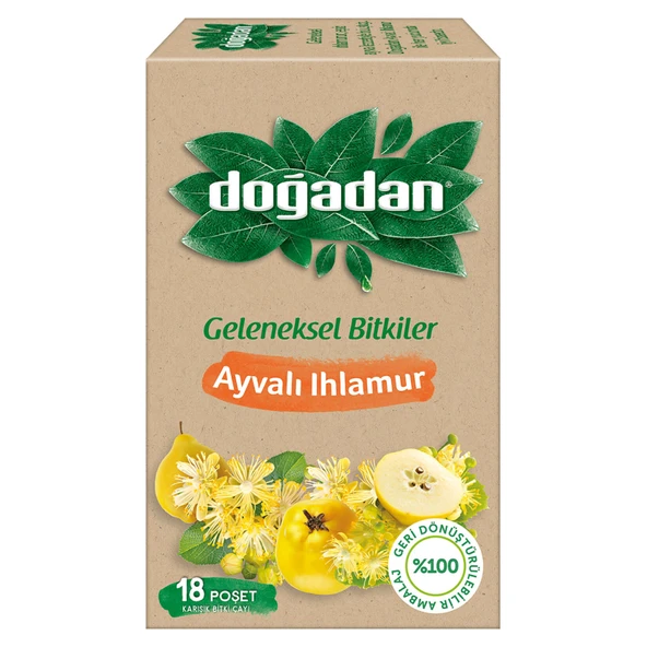 Doğadan Ayvalı Ihlamur Çayı 18'li 29 G (8'li Paket) ürün görseli 1