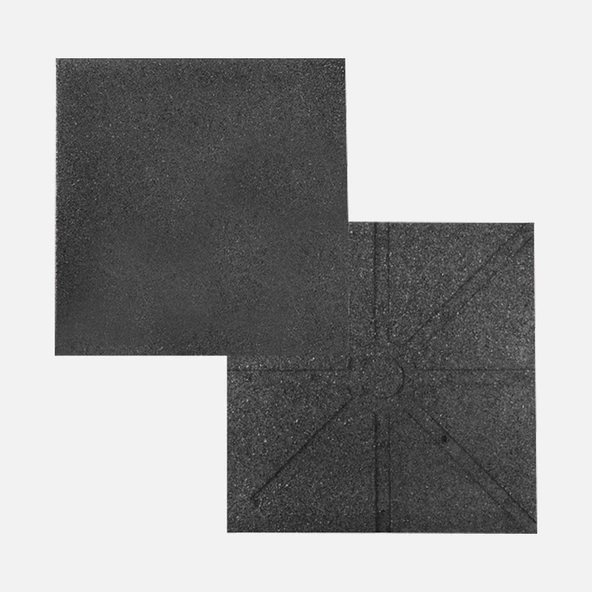 Park World Karo Kauçuk Zemin Siyah 50 x 50 x 2 cm (5'li Paket) ürün görseli 1