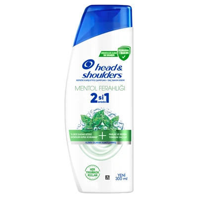 head & shoulders Şampuan 300 Ml 2In1 Menthol (8'li Paket) ürün görseli 1