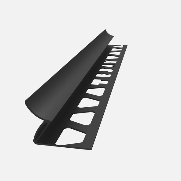 Tesay 10 mm Boyalı Alüminyum İç Köşe Profili Siyah (3'li Paket) ürün görseli 1