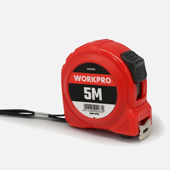 WORKPRO WP261003 5Mx19mm Beyaz Çelik Şerit Metre (4'li Paket) ürün görseli 1