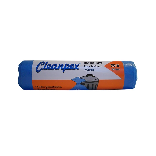 Cleanpex Battal Boy Çöp Torbası (8'li Paket) ürün görseli 1