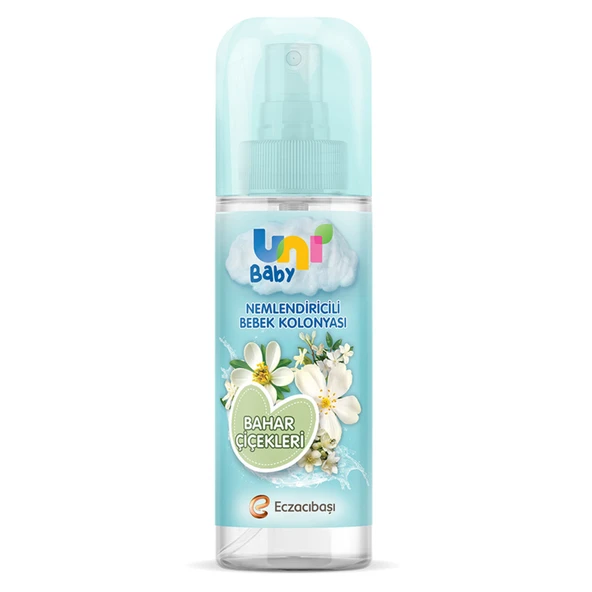 Uni Baby Bahar Çiçekleri Bebek Kolonyası 150 Ml (8'li Paket) ürün görseli 1