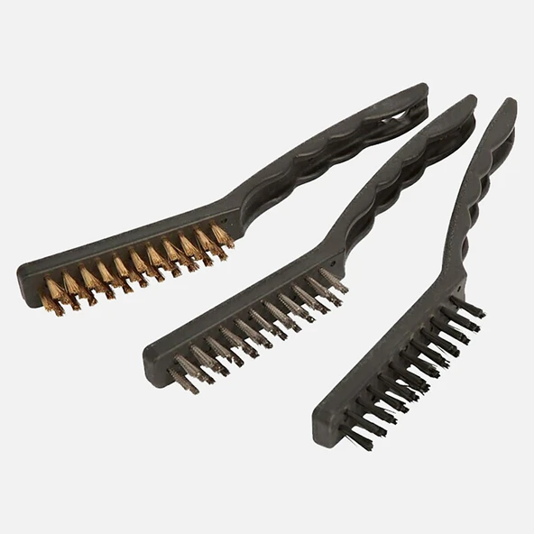 Alpha Tools Tel Fırça Seti - 3 Parça (4'li Paket) ürün görseli 1