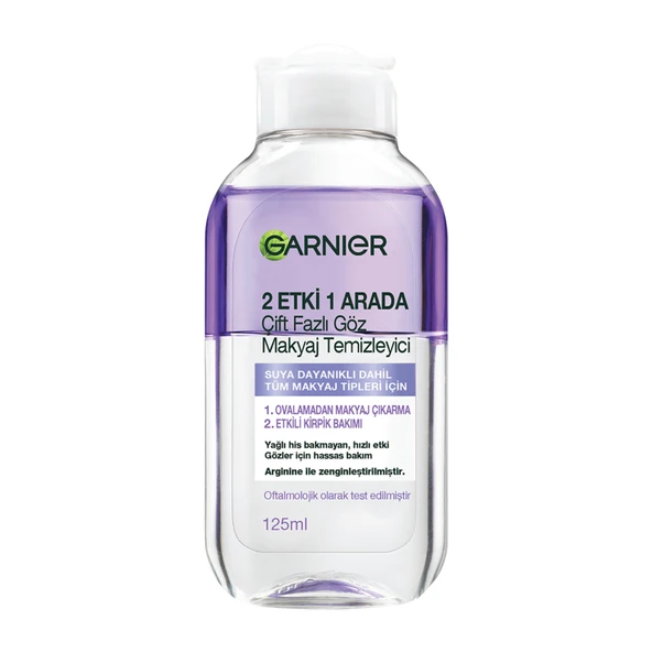 Garnier 2 Etki 1 Arada Çift Fazlı Göz Makyaj Temizleyici 125 Ml (2'li Paket) ürün görseli 1