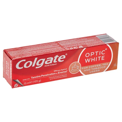 Colgate Optıc Whıte Diş Macunu 75 Ml Kahve&Çay&Tütün (3'li Paket) ürün görseli 1