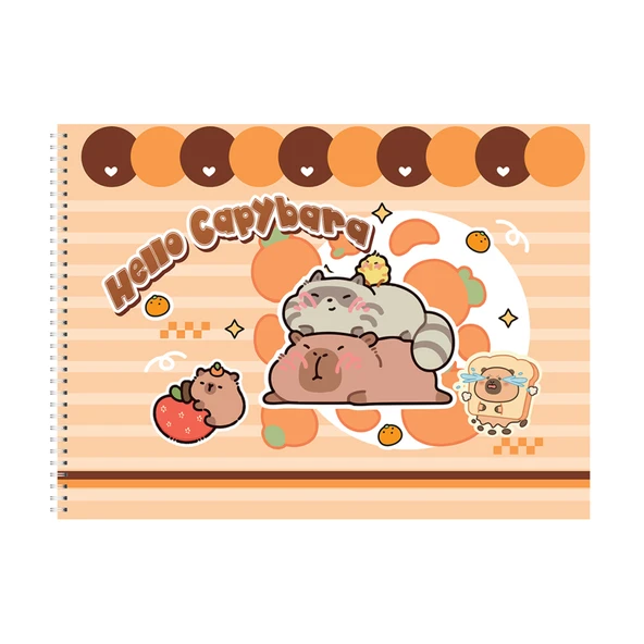 Mynote Capybara Boyama Kitabı 48 Yaprak (7'li Paket) ürün görseli 1