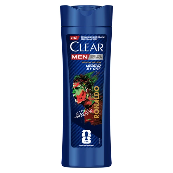 Clear Men Kepeğe Karşı Etkili Şampuan Legend By CR7 Cristiano Ronaldo 350 ml (5'li Paket) ürün görseli 1