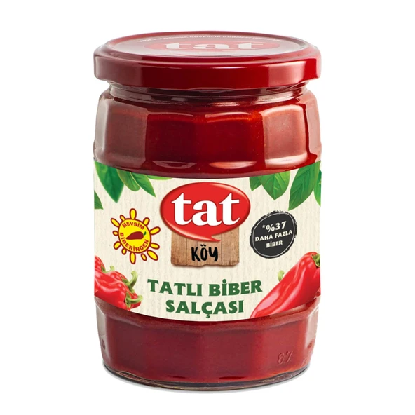 Tat Köy Tatlı Biber Salçası 550 G (8'li Paket) ürün görseli 1