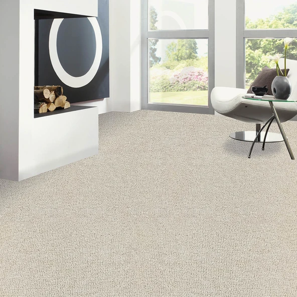 Güven Collection Velür Diplomat Soft 13 mm 400 cm Duvardan Duvara Halı Krem ürün görseli 1