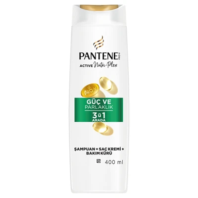 Pantene Şampuan 400 Ml 3In1 Strength&Shıne (7'li Paket) ürün görseli 1