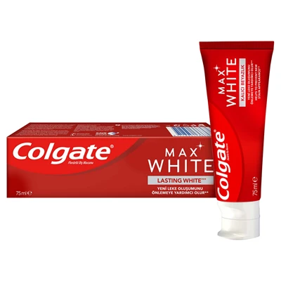 Colgate Max Whıte Diş Macunu 75Ml Kalıcı Beyaz (8'li Paket) ürün görseli 1